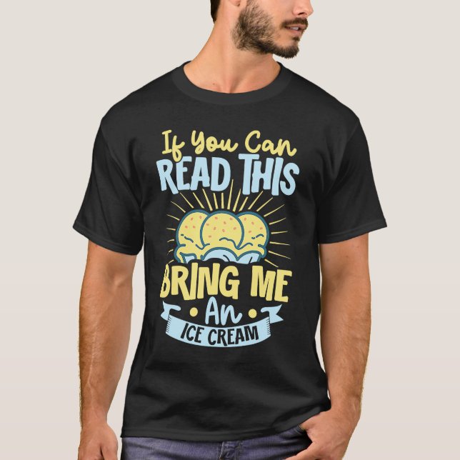 Eiscreme Ice I Liebe Ice Creme T-Shirt (Vorderseite)