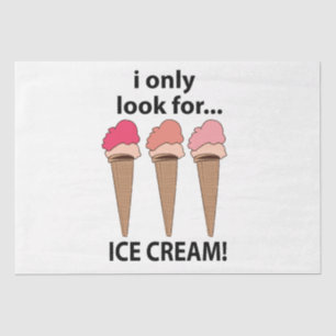 Eiscreme Ich Suche Nur Nach Eiscreme Seidenpapier