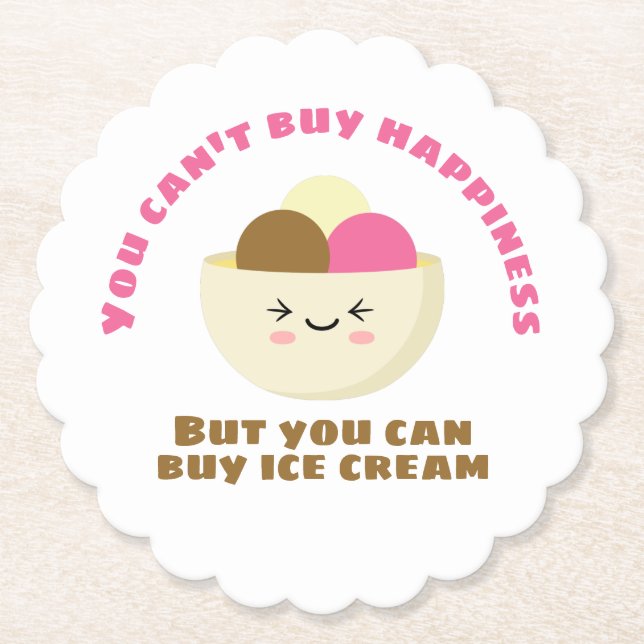 Eiscreme kaufen untersetzer (Vorderseite)