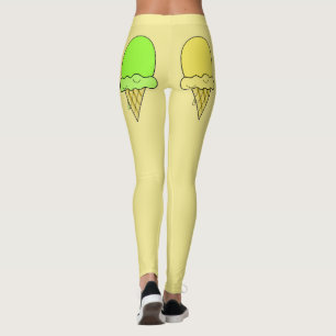 Eiscreme-Kegel, gelbe Leggings