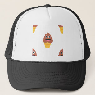 Eiscreme-Kegel-Kot-Emoji Truckerkappe