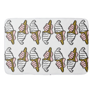 Eiscreme-Kegel-Muster Badematte