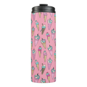 Eiscreme-Kegel-Muster Thermosbecher