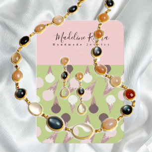 Eiscreme-Kegel-Ohrring-Display  Telefonnummerkarte