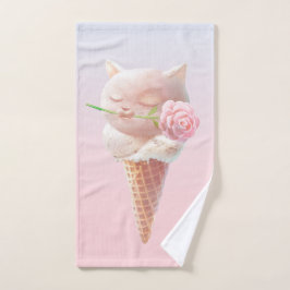 Eiscreme Kitty - Rosy & Dreamy Badhandtuch Set