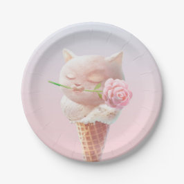 Eiscreme Kitty - Rosy & Dreamy Pappteller