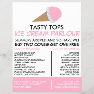 Eiscreme-Kone, Eiscreme-Innenverkleidung Flyer