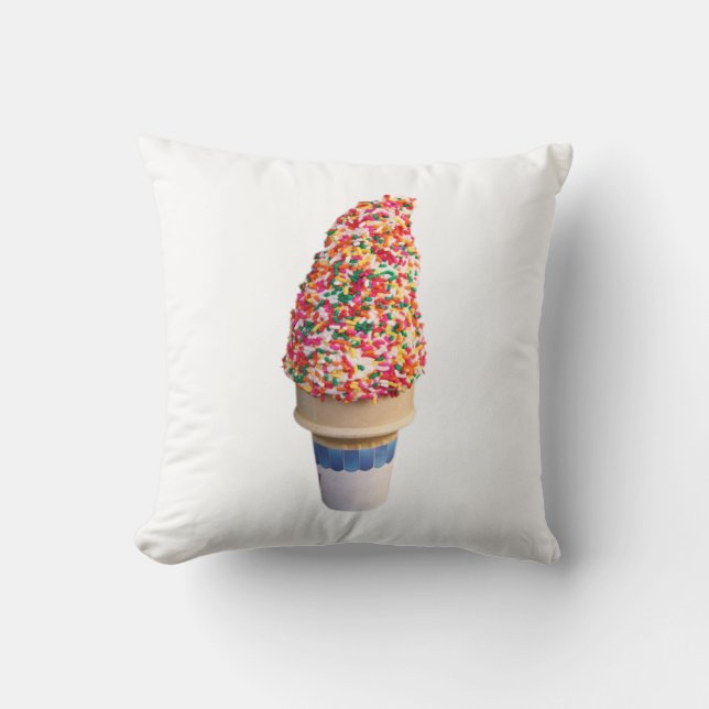 Eiscreme-Kone-Kissen Kissen (Vorderseite)