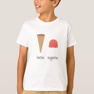 Eiscreme-Kone mit Eiscreme-Schott ist besser T-Shirt