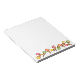 Eiscreme-Kone - Notepad Notizblock