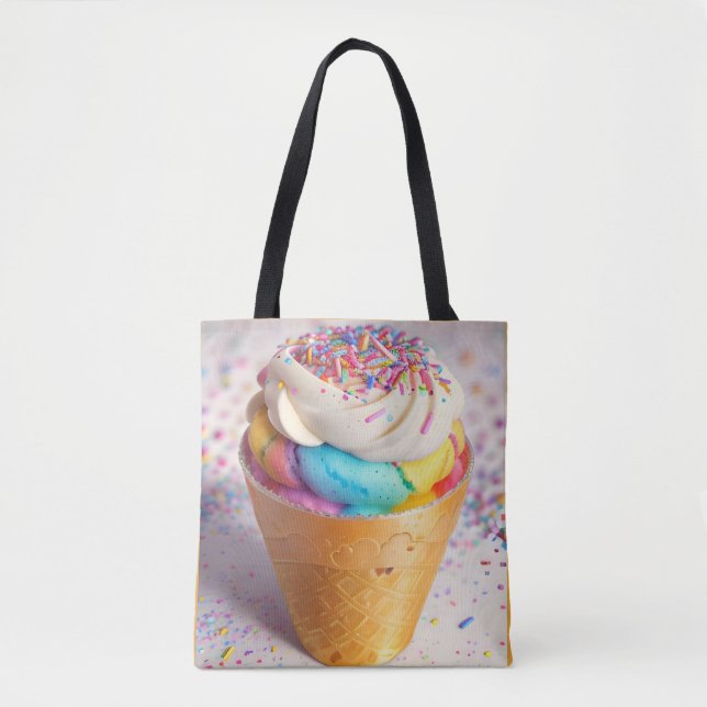 Eiscreme-Kone-Sprinklen Tasche (Vorderseite)