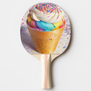Eiscreme-Kone-Sprinklen Tischtennis Schläger