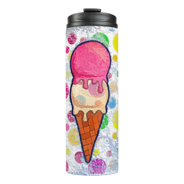 Eiscreme konserviert Wärmespeicher Thermosbecher (Vorderseite)