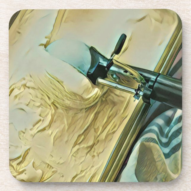 Eiscreme-Kuchen Getränkeuntersetzer (Vorderseite)