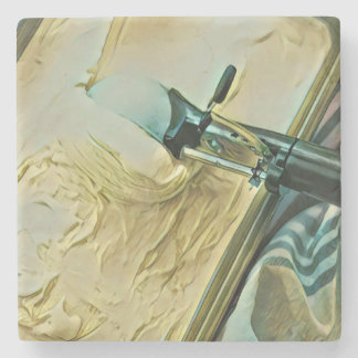 Eiscreme-Kuchen Steinuntersetzer