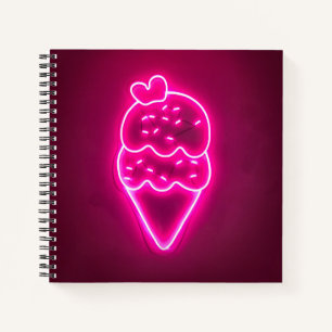 Eiscreme Kunst, Dichtung und Musik Notizbuch