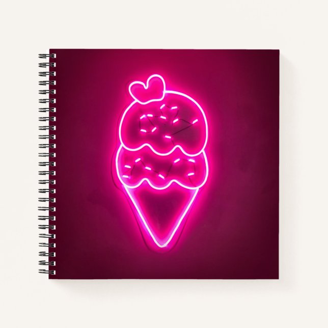 Eiscreme Kunst, Dichtung und Musik Notizbuch (Vorderseite)