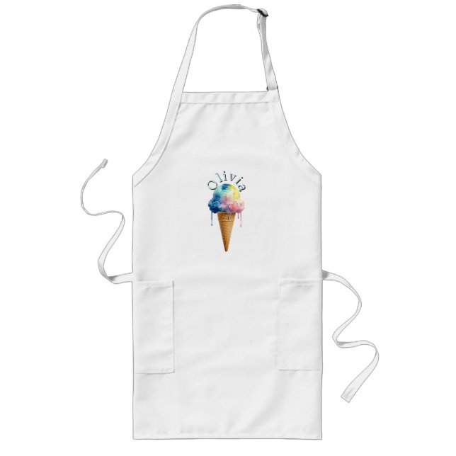 Eiscreme Lange Schürze (Vorne)