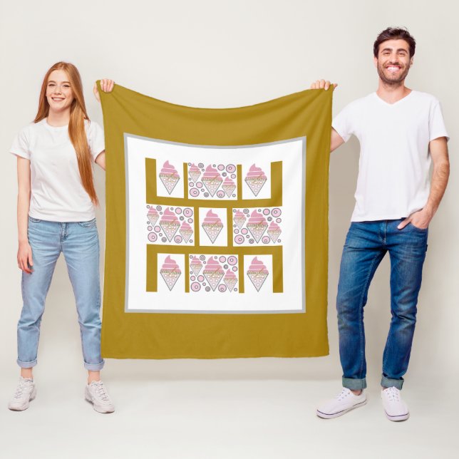 Eiscreme-Legierung in Karamelll Fleecedecke (Beispiel)