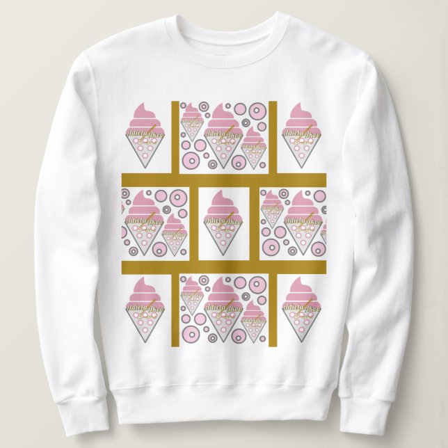 Eiscreme-Legierung in Karamelll Sweatshirt (Design vorne)