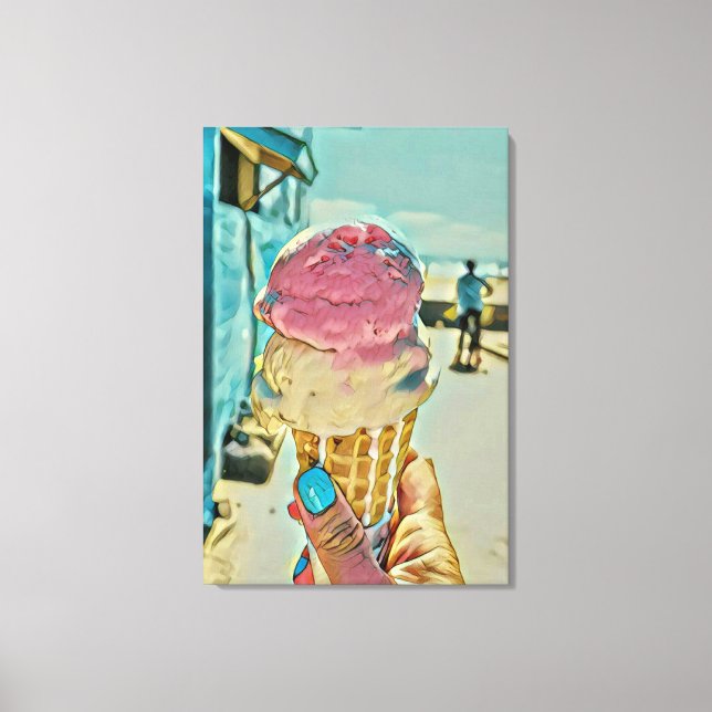 Eiscreme Leinwanddruck (Vorderseite)