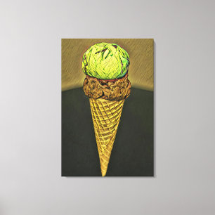 Eiscreme Leinwanddruck