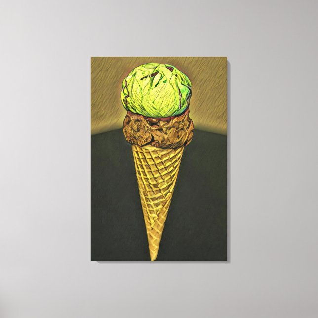 Eiscreme Leinwanddruck (Vorderseite)