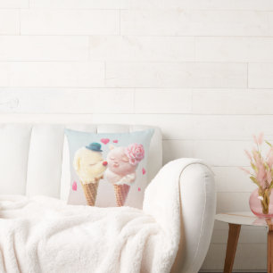 Eiscreme-Liebe Kissen