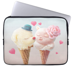 Eiscreme-Liebe Laptopschutzhülle