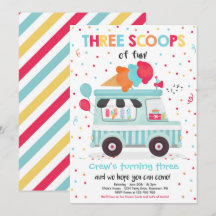 Eiscreme LKW Drei Schotte Spaß 3. Geburtstag