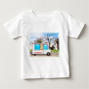 Eiscreme-LKW in der Straße Baby T-shirt
