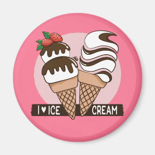 Eiscreme-Lover-Magnete Magnet