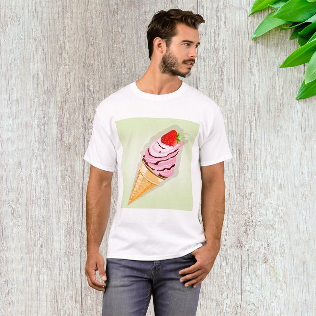 Eiscreme mit Erdbeere T-Shirt (Von Creator hochgeladen)