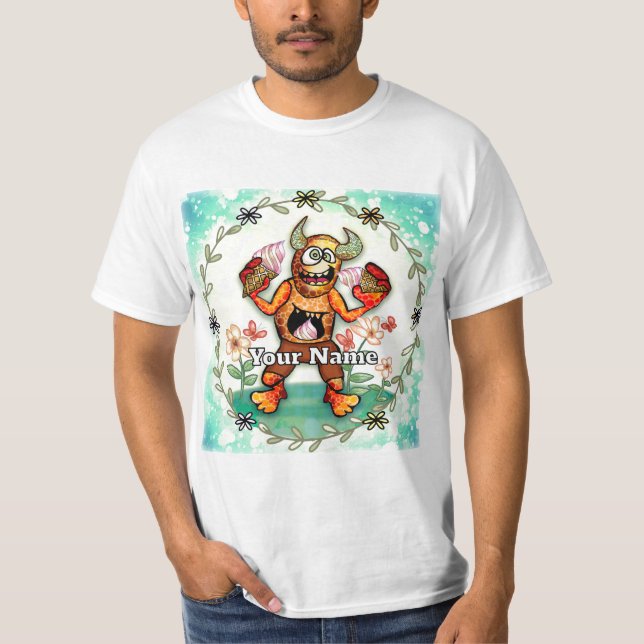 Eiscreme-Monster T-Shirt (Vorderseite)