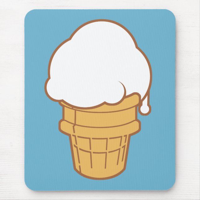 Eiscreme Mousepad (Vorne)