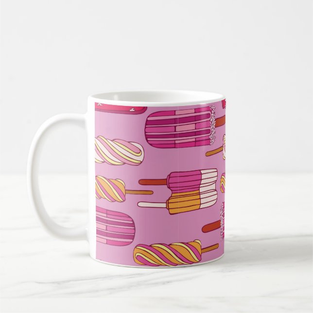 Eiscreme-Muster, Abbildung.  Kaffeetasse (Links)