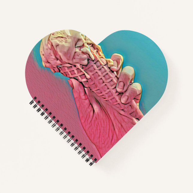 Eiscreme Notizbuch (Vorderseite)