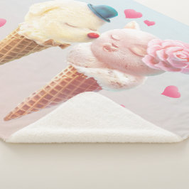 Eiscreme-Paar - Liebe bei First Lick Sherpadecke