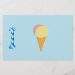 Eiscreme-Papier