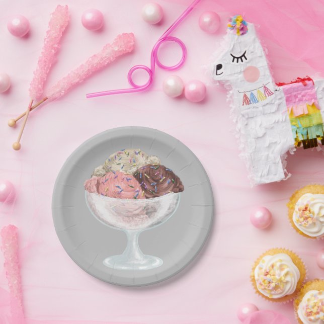 Eiscreme Pappteller (Party)