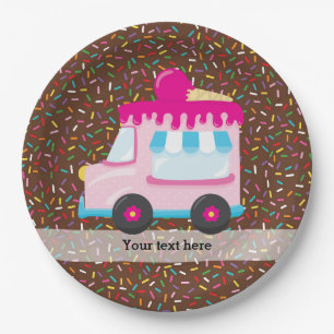 Eiscreme Pappteller