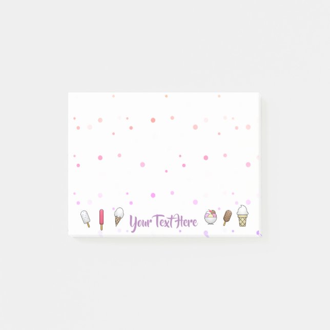 Eiscreme Parlor Dream Post-it Klebezettel (Vorderseite)