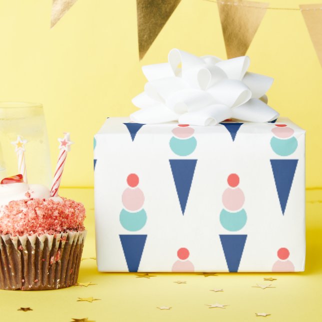 Eiscreme-Party Geschenkpapier (Geburtstagsparty)