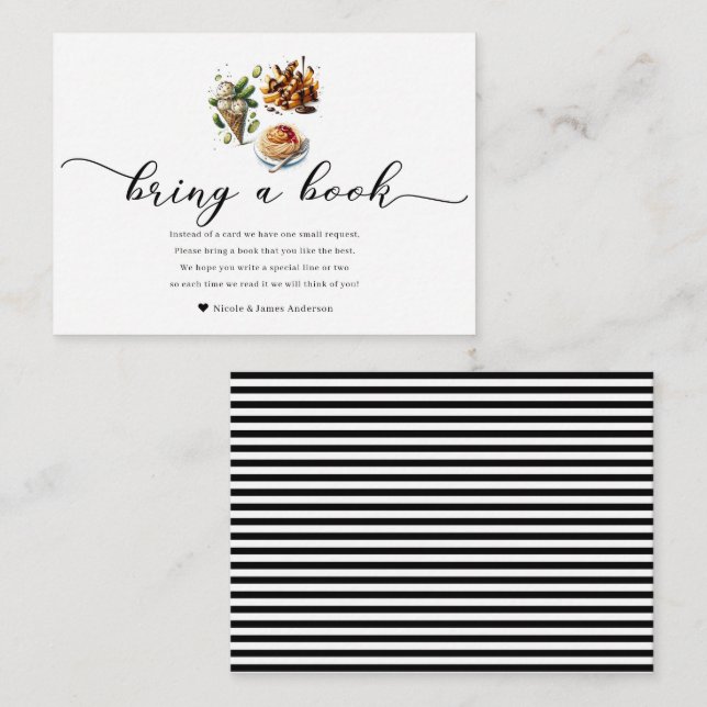 Eiscreme & Pickles Gewürzkräuter Buch Begleitkarte (Vorne/Hinten)