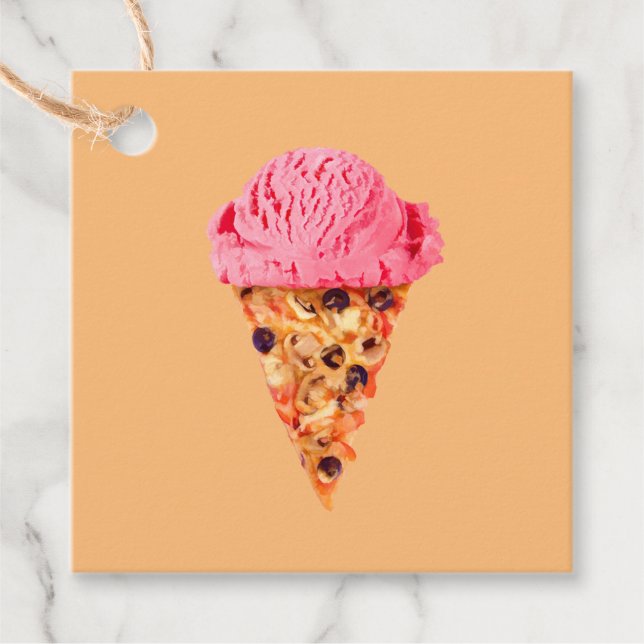 Eiscreme-Pizza-Gunstbeweise Geschenkanhänger (Vorderseite)