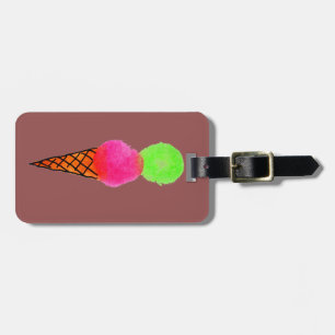 Eiscreme Pop Art Gepäckanhänger