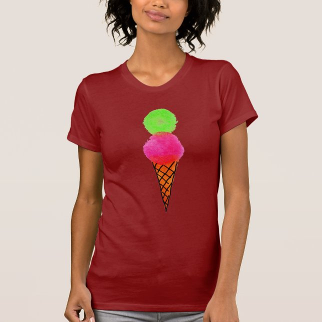 Eiscreme Pop Art T-Shirt (Vorderseite)
