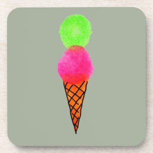 Eiscreme Pop Art Untersetzer