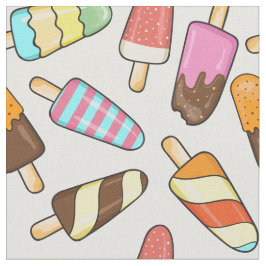 Eiscreme Popsicles Muster Gewebe Stoff