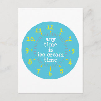 Eiscreme Postkarte
